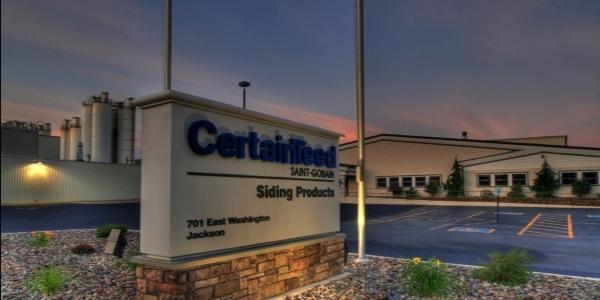 certainteed - saint gobain - jackson washington plant - sustainability - 2023