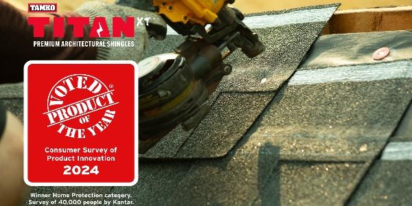 TAMKO TITAN XT shingle named product of the year