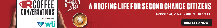 Coffee Conversations - Banner Ad - A Roofing Life for Second Chance Citizens (Sponsored by WTI)