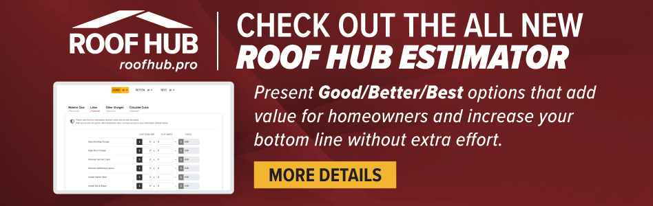 Roof Hub - Billboard Ad - Roof Hub Estimator