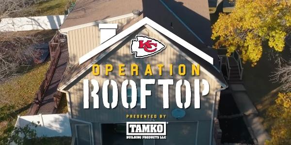 TAMKO - Kansas City Chiefs announce Operation Rooftop winner