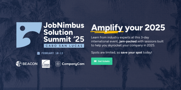 JobNimbus Solution Summit 2025 - 600x300