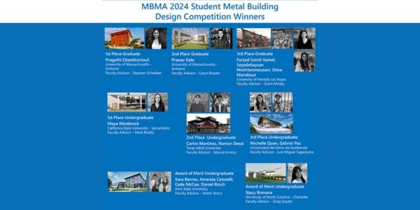 MBMA announces 2024 Student Design Competition Award winners