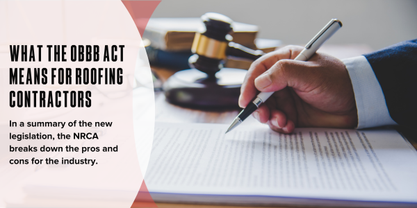 MARCO Industries - What the OBBB Act means for roofing contractors MARCO Industries - What the OBBB Act means for roofing contractors