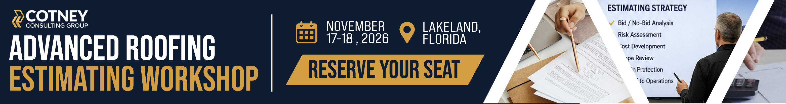 Cotney Consulting Group - Banner Ad - November 2026 2-Day Live Classroom Training - September 2026 Cotney Consulting Group - Banner Ad - November 2026 2-Day Live Classroom Training - September 2026